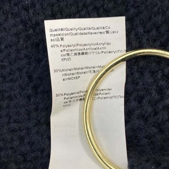 BossHugo Boss Mohair Blend Cardigan Women's Medium Black - Picture 8 of 10